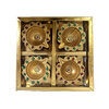 Gouden Gekleurde Diya Set (4 stuks)
