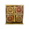 Gouden Gekleurde Diya Set (4 stuks)