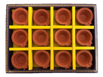 Kleine Diya Set met Patroon (12 stuks)