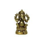 Koperen Ganesha Beeld 14 cm