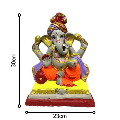Ganesha Beeld voor Visarjan (12inch)