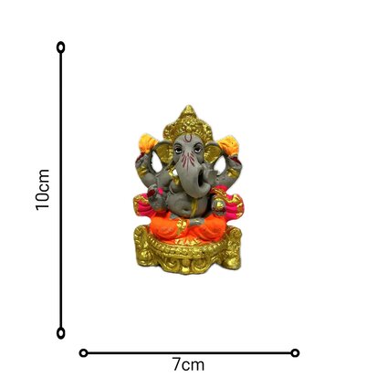 Ganesha Beeld voor Visarjan (4 inch)