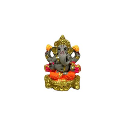Ganesha Beeld voor Visarjan (4 inch)