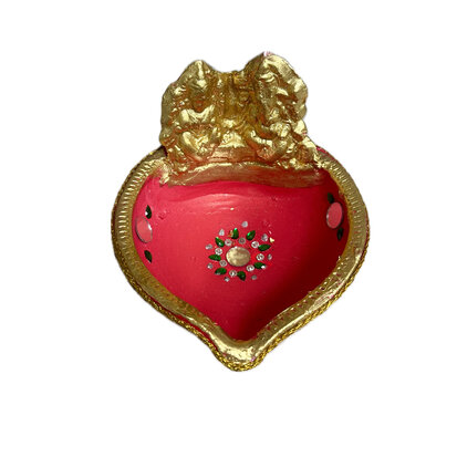 Grote Diya met Lakshmi & Ganesha