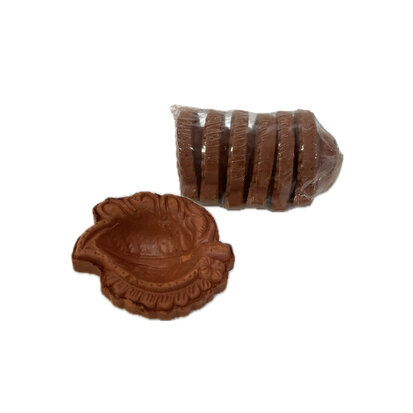 Mini Klei Diya Set (6 Stuks)