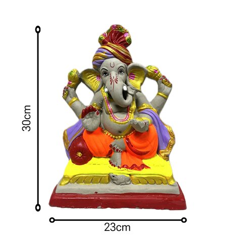 Ganesha Beeld voor Visarjan (12inch)