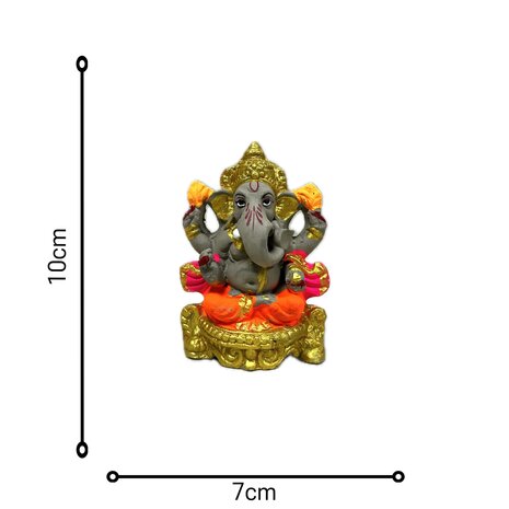 Ganesha Beeld voor Visarjan (4 inch)