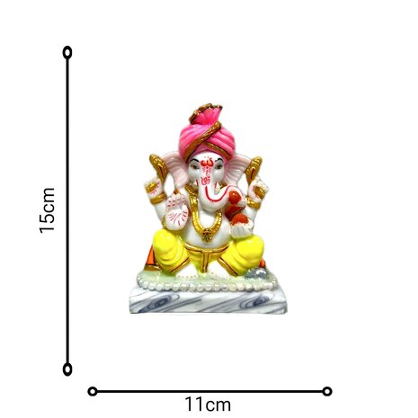 Kleurrijk Ganesha Beeld (15 cm)